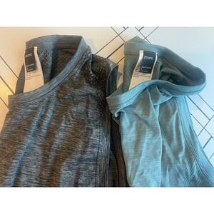 Gilly Hicks BUNDLE Sleeveless Workout Tanks Teal Gray Breathable Women's Size: S